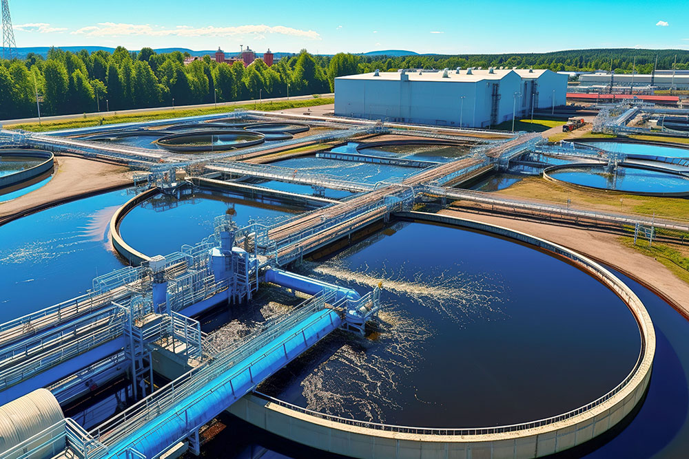 Kläranlage in der Natur