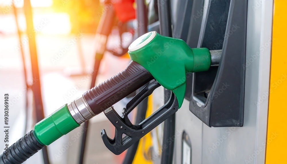 grüne Benzinpumpe PKW Ottomotoren